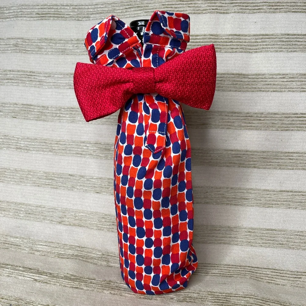 Handcrafted Wine or Liquor Bottle Gift Bag So Fab!!!